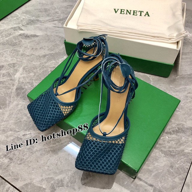 BOTTEGA VENETA高端時尚女鞋 寶緹嘉22春夏新款網紗高跟鞋 dx3529